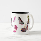 Die Schuh-Tasse Zweifarbige Tasse (VorderseiteRechts)