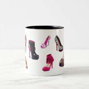Die Schuh-Tasse Zweifarbige Tasse