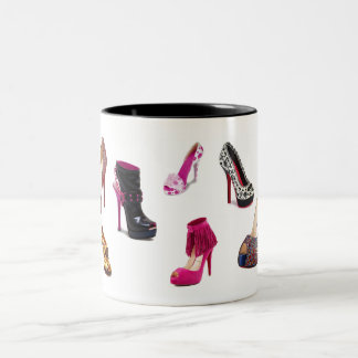 Die Schuh-Tasse Zweifarbige Tasse