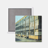 Die Schuhfabrik Fagus, entworfen von Walter Gropiu Magnet (Vorderseite/Rückseite)
