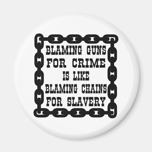 Die Schuld für Verbrechen ist so, als würde man Ke Magnet (Vorne)