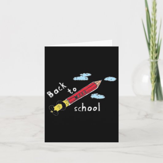 Die Schule fängt wieder an Karte (Vorderseite)