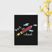 Die Schule fängt wieder an Karte (Gelbe Blume)