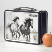 Die Schule für Wildpferde Metall Brotdose (Beispiel)