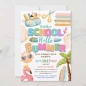 Die Schule ist aus! Ende der Schule Pool Summer Pa Einladung (Vorderseite)