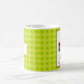 Die Schule ist cool! Frosch an ihrem Schreibtisch Kaffeetasse (Mittel)