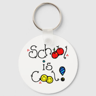DIE SCHULE IST COOL FUN FARBFARBIG FAPPY FACLES AP SCHLÜSSELANHÄNGER