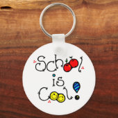 DIE SCHULE IST COOL FUN FARBFARBIG FAPPY FACLES AP SCHLÜSSELANHÄNGER (Vorderseite)
