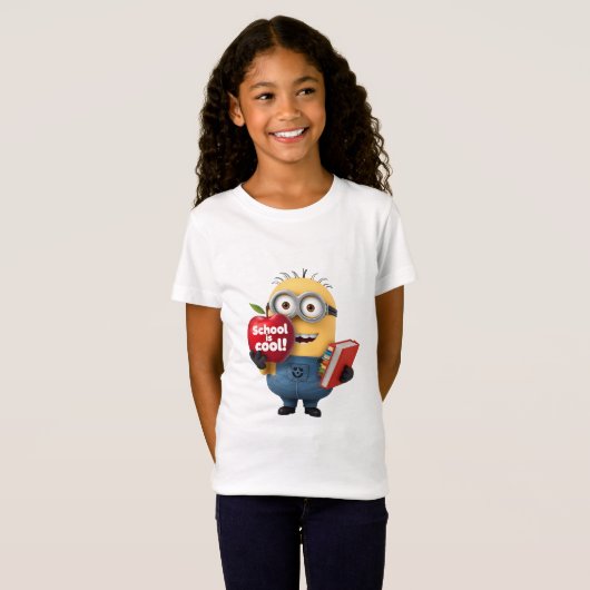 "Die Schule ist Cool: Minion-Approved Learning Vib T-Shirt (Vorne ganz)