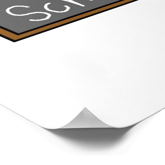 Die Schule ist Cool Poster (Ecke)