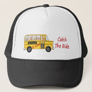 Die Schule ist Cooler Schulbus Truckerkappe