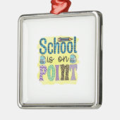 Die Schule ist ein Point-Lehrer Ornament Aus Metall (Links)