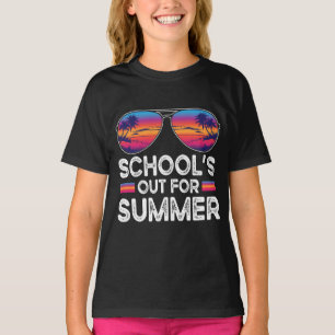 Die Schule ist für den Sommer draußen T-Shirt