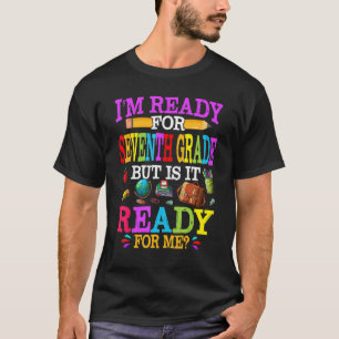 Die Schule ist für die siebte Klasse vorbereitet u T-Shirt