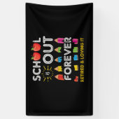 Die Schule ist für immer müde und liebt es Banner (Vertikal)