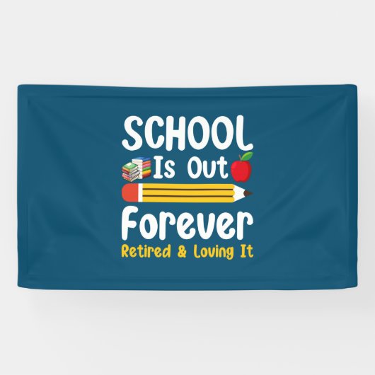 Die Schule ist für immer müde und liebt es Banner (Horizontal)