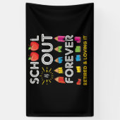 Die Schule ist für immer müde und liebt es Banner (Vertikal)