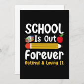 Die Schule ist für immer müde und liebt es Einladung (Vorne/Hinten)