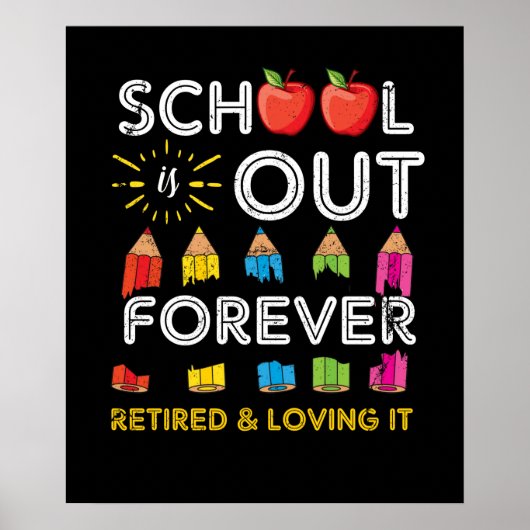 Die Schule ist für immer müde und liebt es Poster (Vorne)