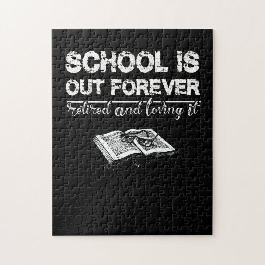 Die Schule ist für immer müde und liebt es Puzzle (Vertikal)