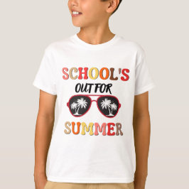 Die Schule ist im Sommer draußen T-Shirt