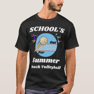 Die Schule ist im Sommer für den Volleyball-T - Sh T-Shirt