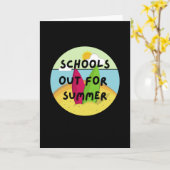 Die Schule ist im Sommer unterwegs Karte (Gelbe Blume)