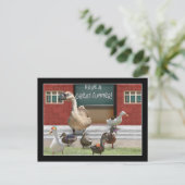 Die Schule ist raus, kleine Entenlinge mit Lehrerg Postkarte (Stehend Vorderseite)