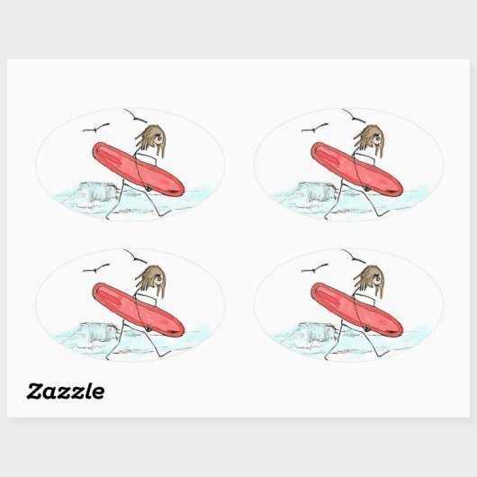 Die Schule ist raus Ovaler Aufkleber (Blatt)