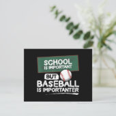 Die Schule ist wichtig, aber Baseball ist wichtig (Stehend Vorderseite)