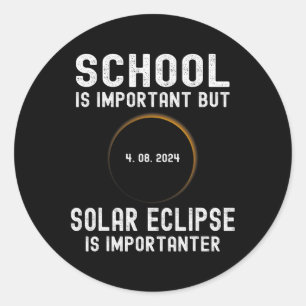 Die Schule ist wichtig, aber das Sonnenlicht ist w Runder Aufkleber