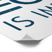 Die Schule ist wichtig, aber Golf ist wichtig für Poster (Ecke)