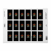 Die Schule ist wichtig, aber Hockey ist wichtig fü Adressaufkleber (Vorne)