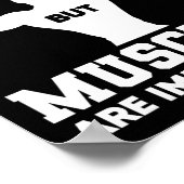 Die Schule ist wichtig, aber Muskeln sind wichtig Poster (Ecke)