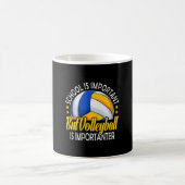 Die Schule ist wichtig, aber Volleyball ist wichti Kaffeetasse (Mittel)
