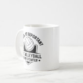 Die Schule ist wichtig, aber Volleyball ist wichti Kaffeetasse (Vorderseite Links)