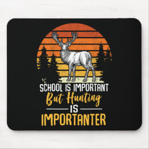 Die Schule und die Jagdgrafik für Mädchen und Jung Mousepad