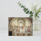 Die Schule von Athen in Raphael Postkarte (Stehend Vorderseite)