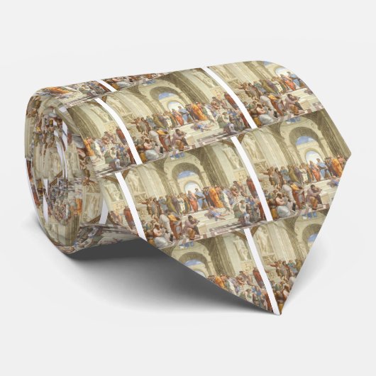 Die Schule von Athen Krawatte (Gerollt)