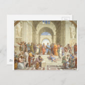 Die Schule von Athen Postkarte (Vorne/Hinten)