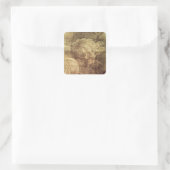 Die Schule von Athen Quadratischer Aufkleber (Tasche)