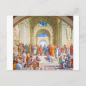 Die Schule von Athen, Raphael Postkarte (Vorderseite)