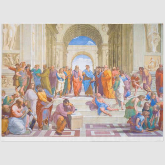 Die Schule von Athen, Raphael Seidenpapier (Vorderseite)