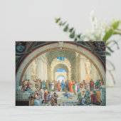 Die Schule von Athen von Raphael Dankeskarte (Stehend Vorderseite)