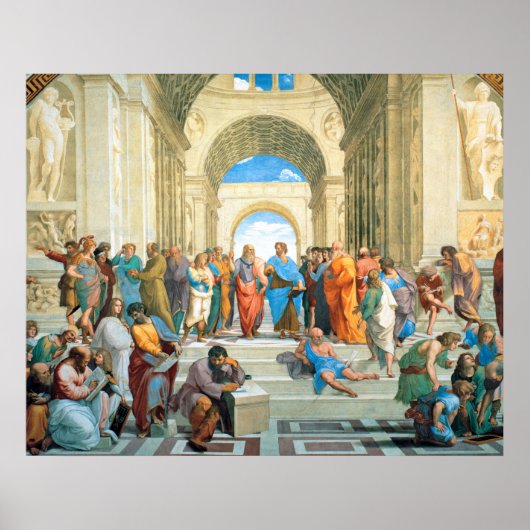 Die Schule von Athen von Raphael Poster (Vorne)