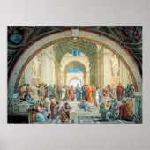 Die Schule von Athen von Raphael Poster (Vorne)