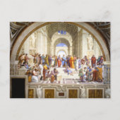 Die Schule von Athen von Raphael Postkarte (Vorderseite)