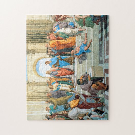 Die Schule von Athen von Raphael Puzzle (Vertikal)