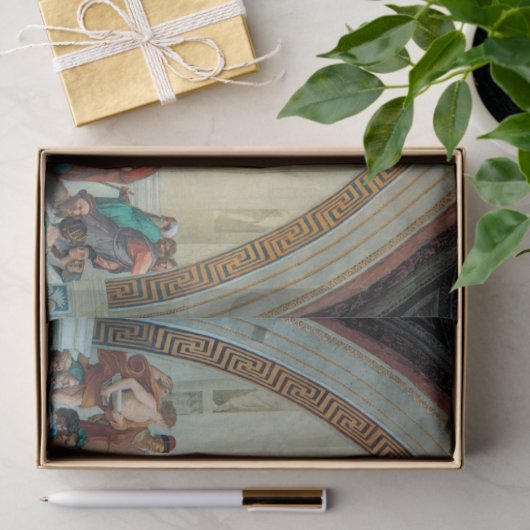 Die Schule von Athen von Raphael Seidenpapier (Geschenk)