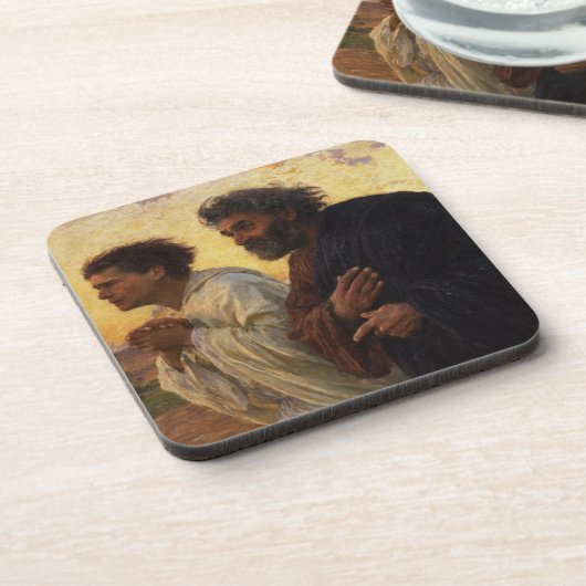 Die Schüler Peter und John-Betrieb Untersetzer (Linke Seite)